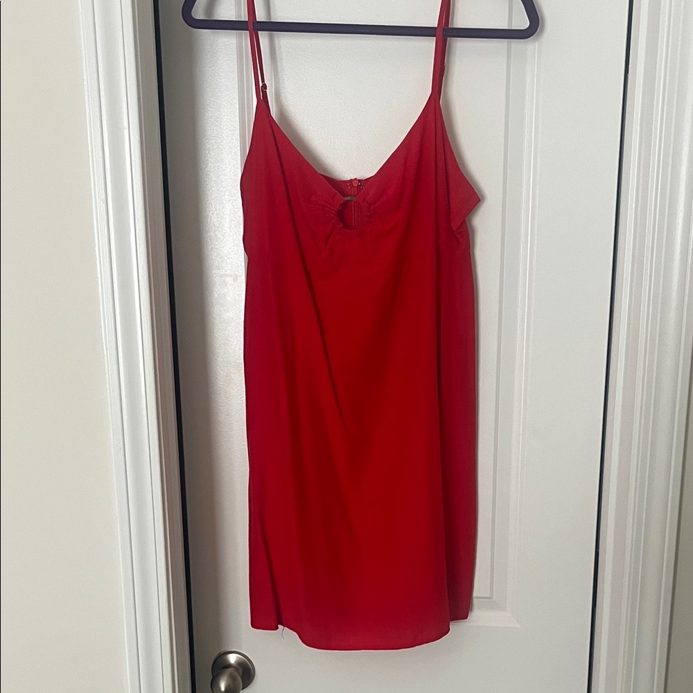 Red Spaghetti Strap Dress